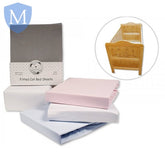 Cotton Cot-Bed Sheets - Fitted - 2 Pack (BW111234) (Baby Bedding) Mansuri